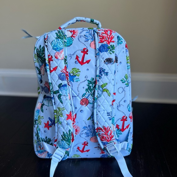✨NWT Vera Bradley Anchors Aweigh Large Backpack Lunch Bag Zip ID Lanyard Set - Picture 4 of 16